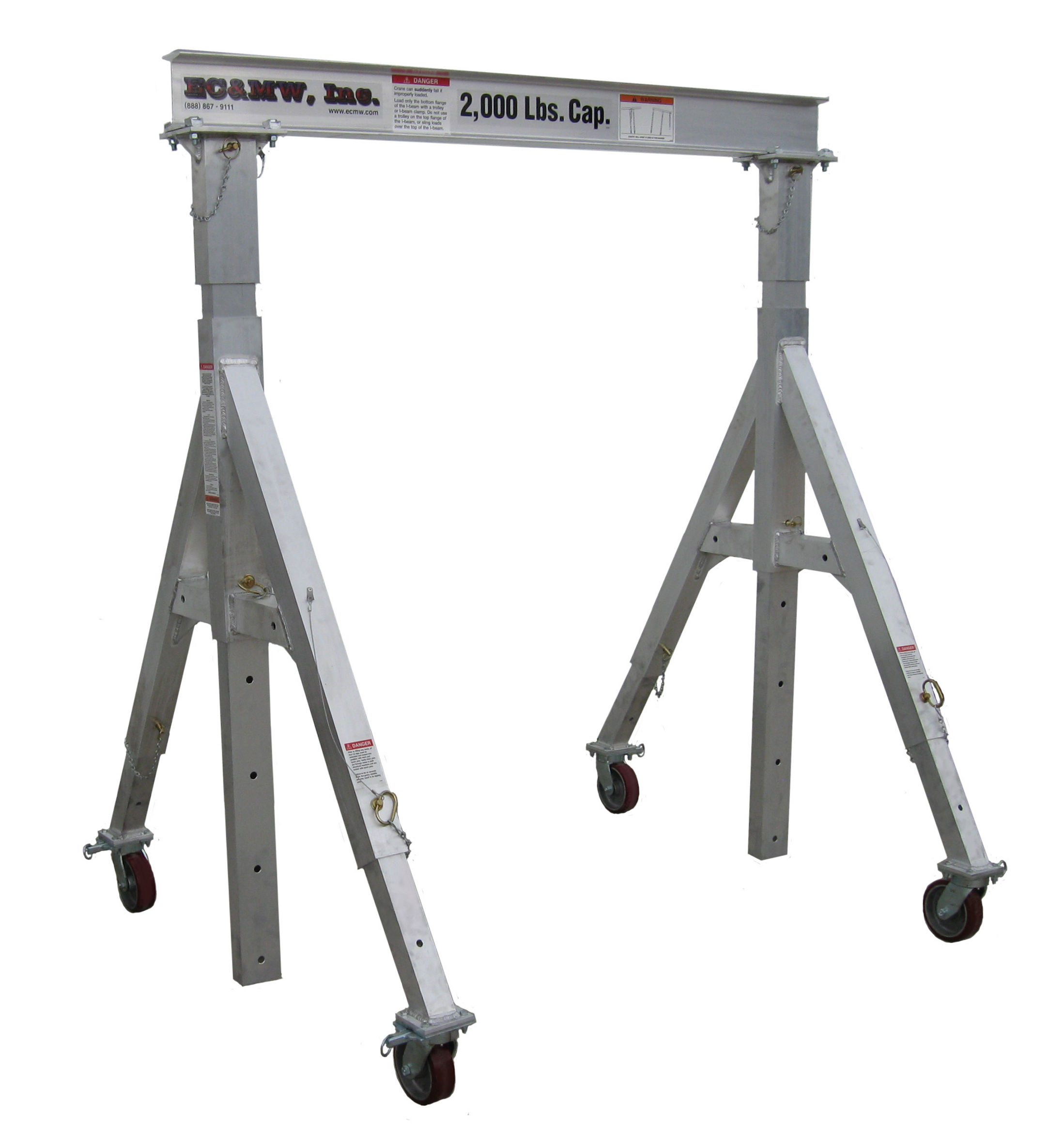 Photo of EC&MWs Removable leg aluminum gantry crane